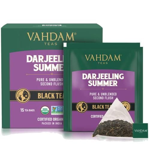 Vahdam  Darjeeling Summer Second FlushBlack Tea, 30 g (15 Bags x 2 g each)-8.webp